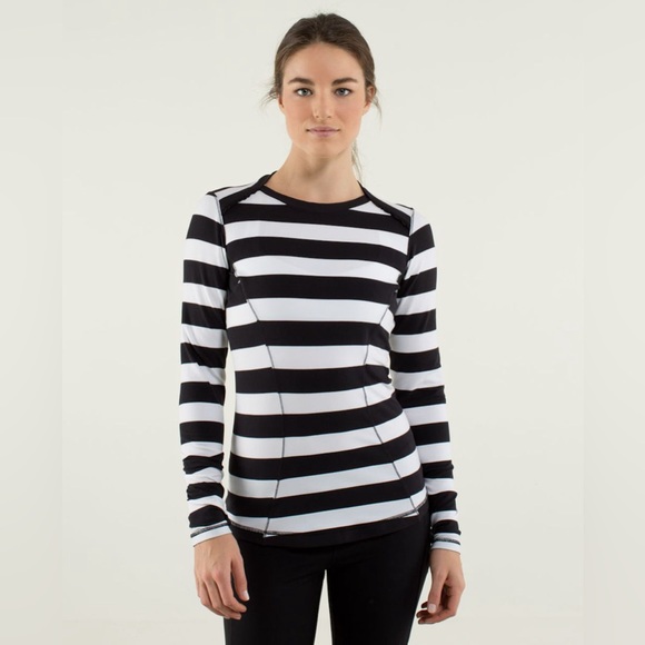 Lululemon Striped Base Runner Long Sleeve - Picture 1 of 13